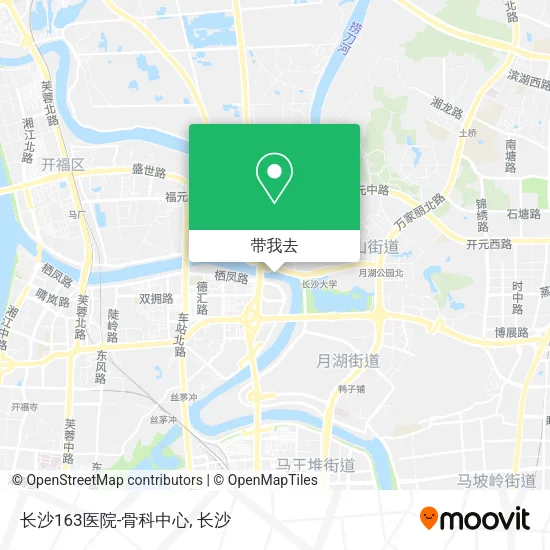 长沙163医院-骨科中心地图