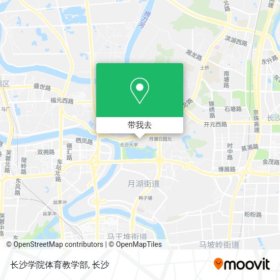 长沙学院体育教学部地图