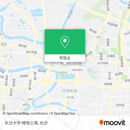 长沙大学-维智公寓地图