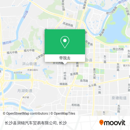 长沙县润锦汽车贸易有限公司地图