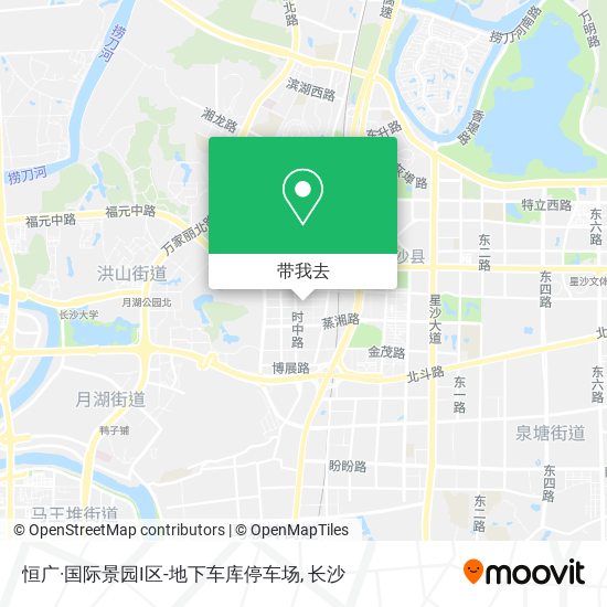 恒广·国际景园I区-地下车库停车场地图