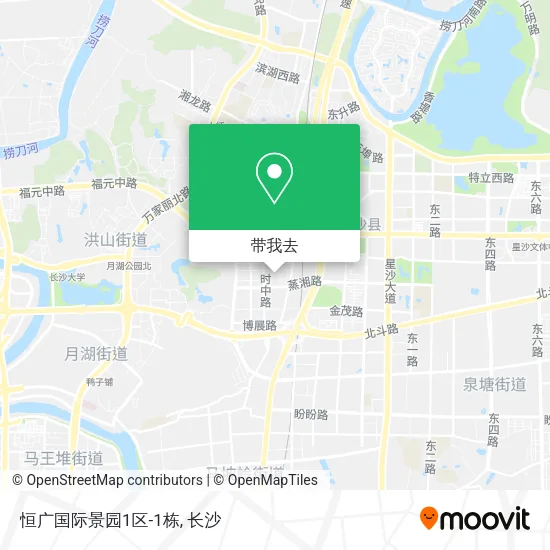 恒广国际景园1区-1栋地图