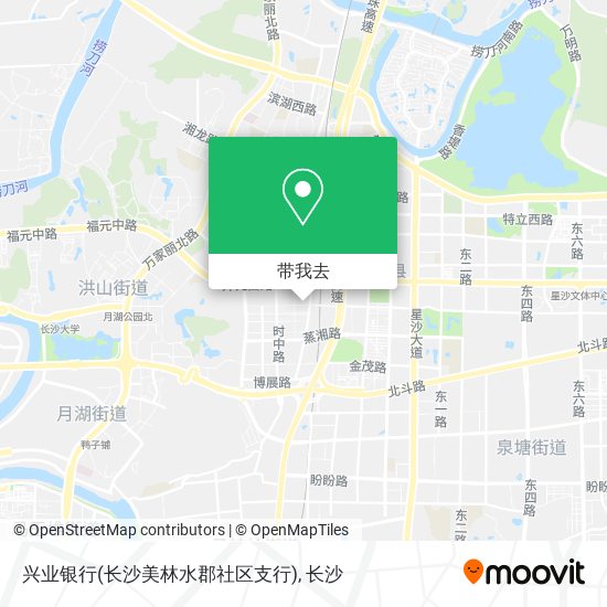 兴业银行(长沙美林水郡社区支行)地图