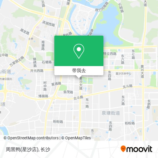 周黑鸭(星沙店)地图