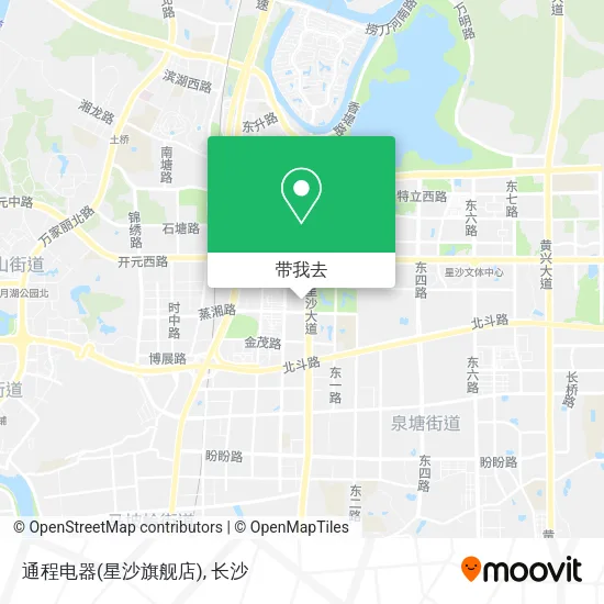 通程电器(星沙旗舰店)地图