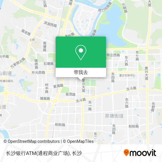 长沙银行ATM(通程商业广场)地图