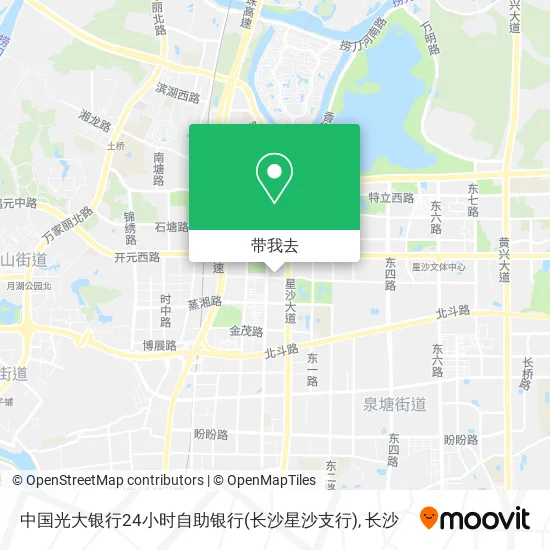 中国光大银行24小时自助银行(长沙星沙支行)地图
