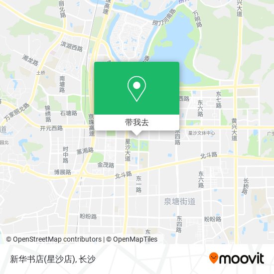 新华书店(星沙店)地图