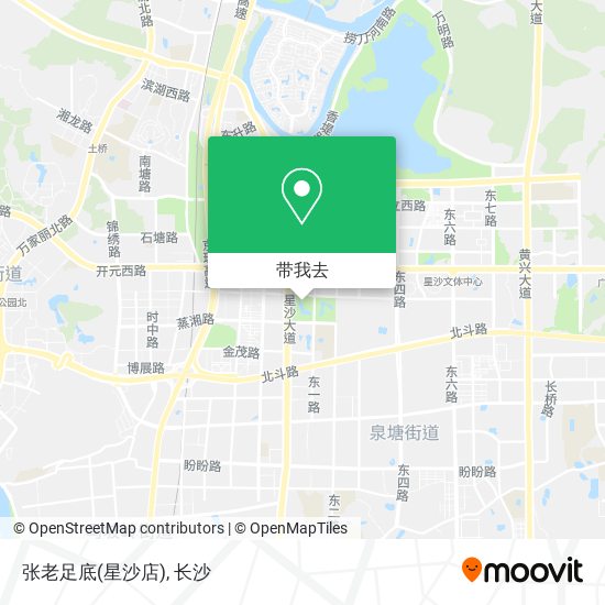 张老足底(星沙店)地图