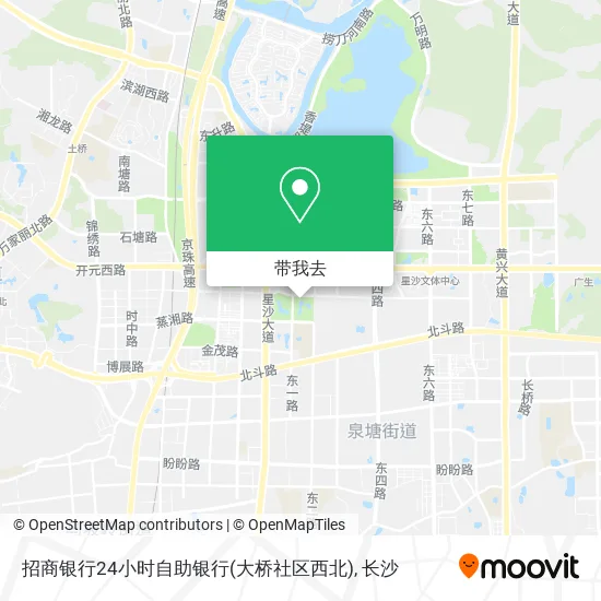 招商银行24小时自助银行(大桥社区西北)地图