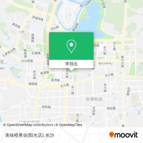 美味橙果业(阳光店)地图