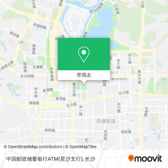 中国邮政储蓄银行ATM(星沙支行)地图
