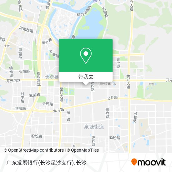 广东发展银行(长沙星沙支行)地图