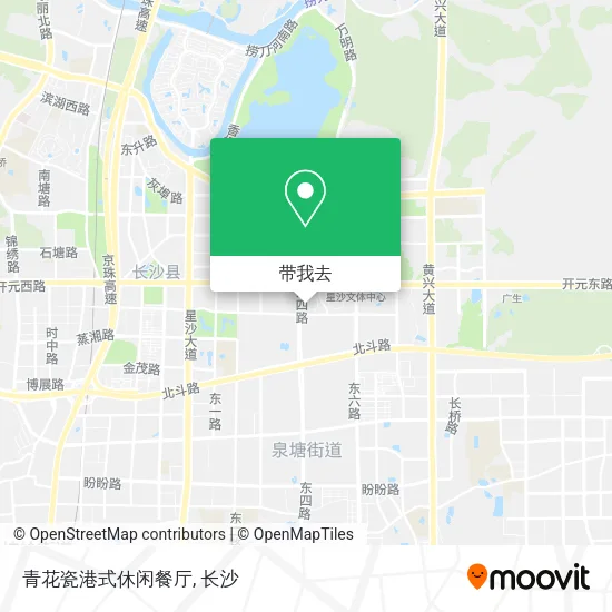 青花瓷港式休闲餐厅地图
