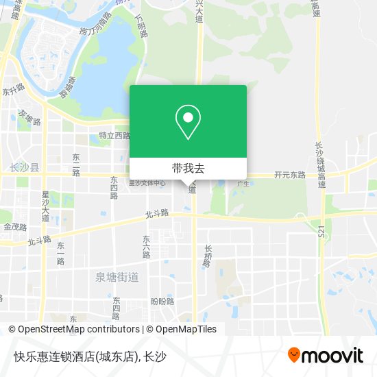 快乐惠连锁酒店(城东店)地图