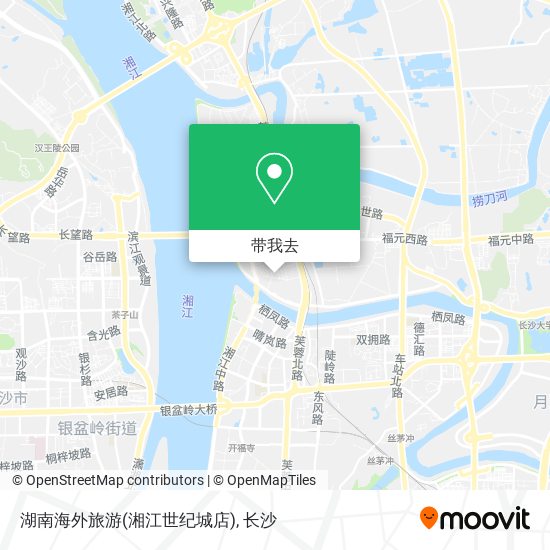 湖南海外旅游(湘江世纪城店)地图