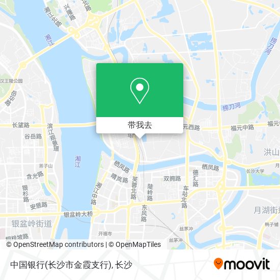中国银行(长沙市金霞支行)地图