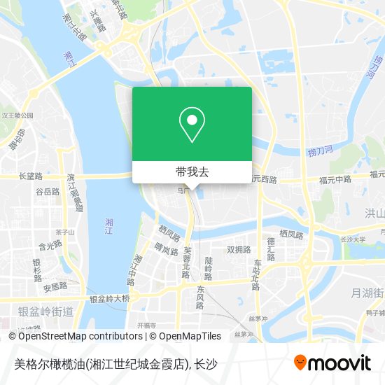 美格尔橄榄油(湘江世纪城金霞店)地图