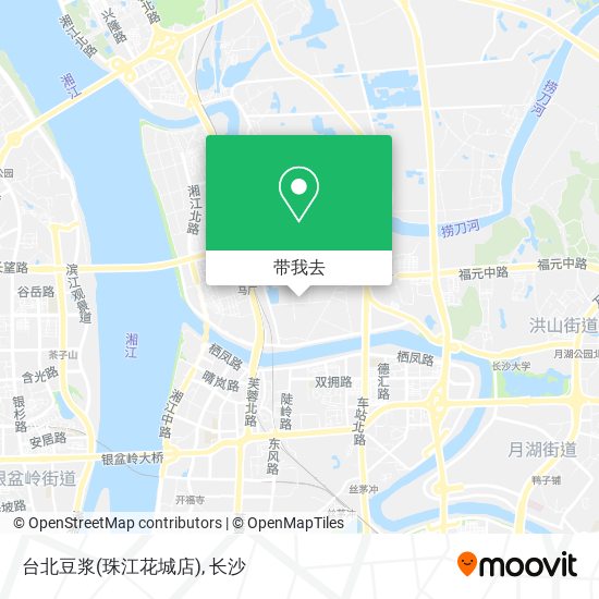 台北豆浆(珠江花城店)地图