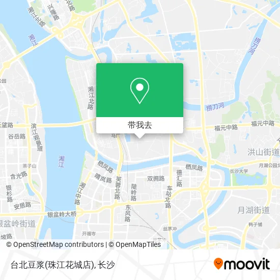 台北豆浆(珠江花城店)地图