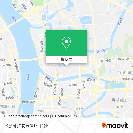 长沙珠江花园酒店地图