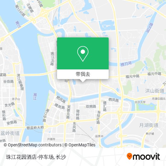 珠江花园酒店-停车场地图