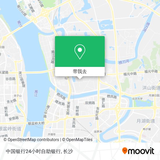 中国银行24小时自助银行地图