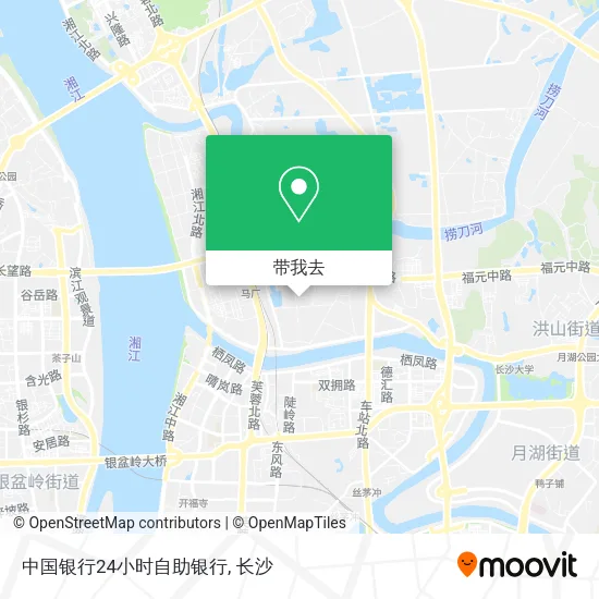 中国银行24小时自助银行地图