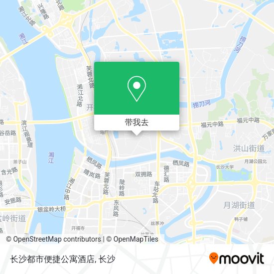 长沙都市便捷公寓酒店地图