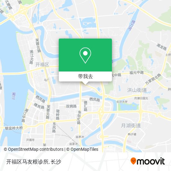 开福区马友根诊所地图