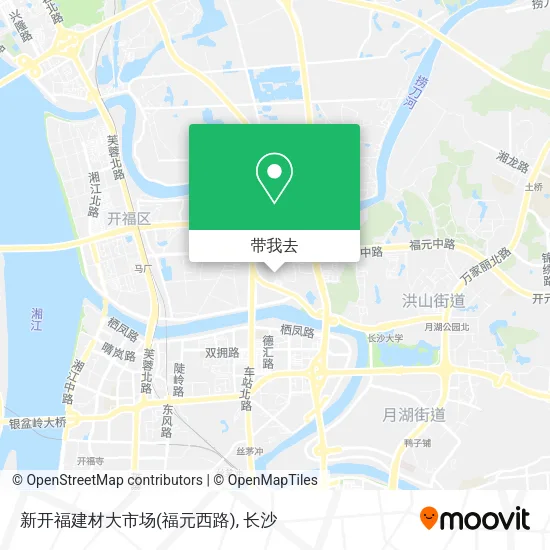 新开福建材大市场(福元西路)地图