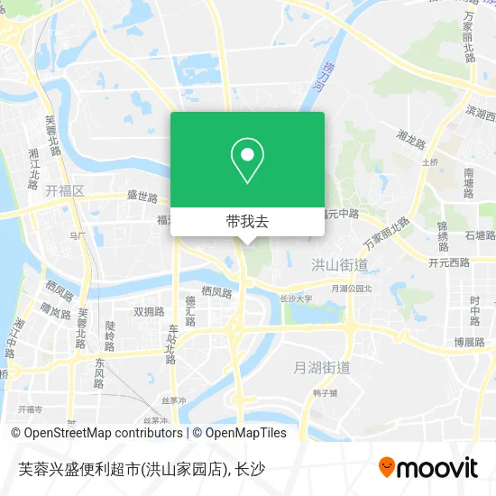 芙蓉兴盛便利超市(洪山家园店)地图