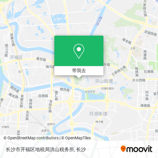 长沙市开福区地税局洪山税务所地图
