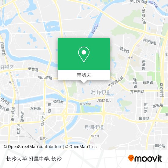 长沙大学-附属中学地图