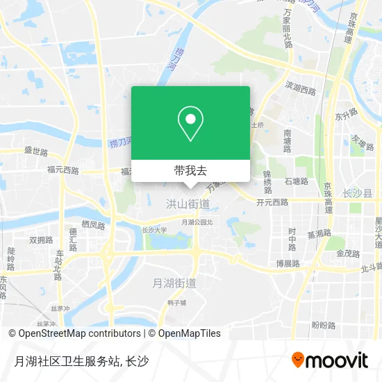 月湖社区卫生服务站地图