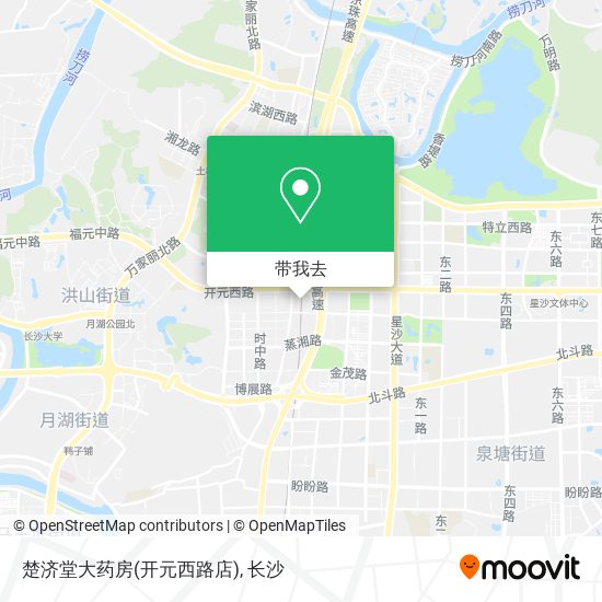 楚济堂大药房(开元西路店)地图