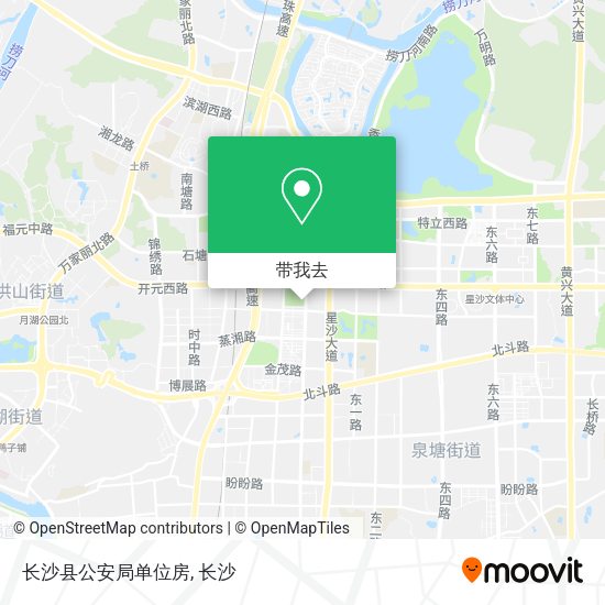 长沙县公安局单位房地图