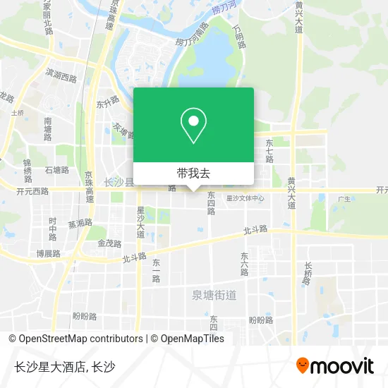 长沙星大酒店地图