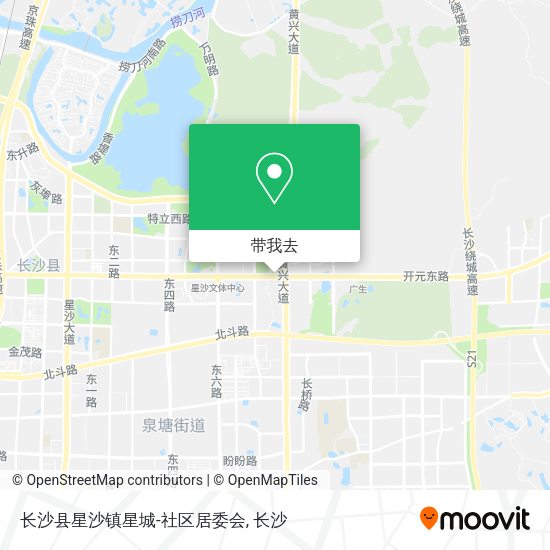 长沙县星沙镇星城-社区居委会地图