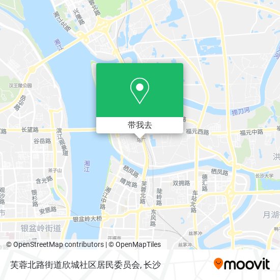 芙蓉北路街道欣城社区居民委员会地图