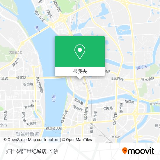 虾忙·湘江世纪城店地图