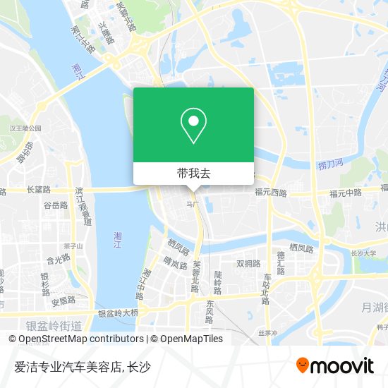 爱洁专业汽车美容店地图
