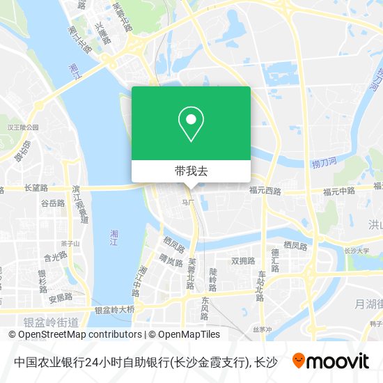 中国农业银行24小时自助银行(长沙金霞支行)地图