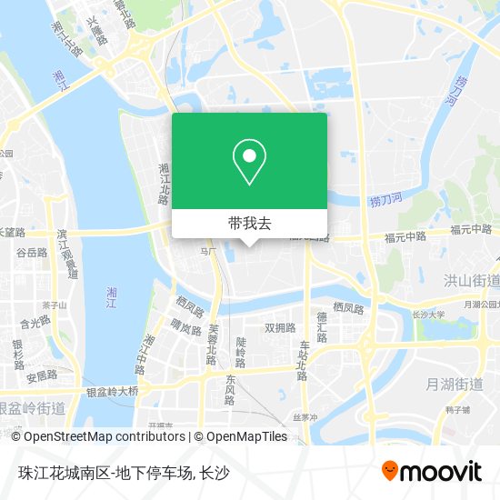 珠江花城南区-地下停车场地图