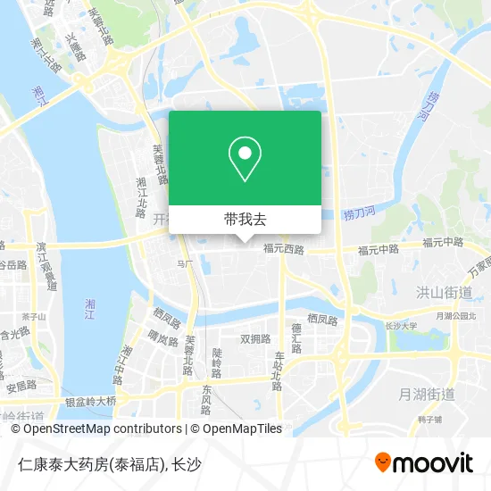 仁康泰大药房(泰福店)地图