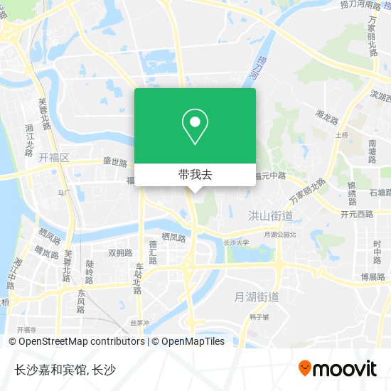 长沙嘉和宾馆地图