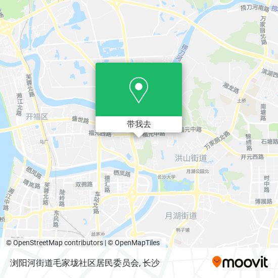浏阳河街道毛家垅社区居民委员会地图