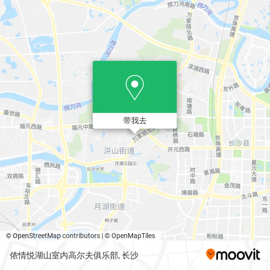 侬情悦湖山室内高尔夫俱乐部地图