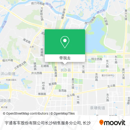 宇通客车股份有限公司长沙销售服务分公司地图