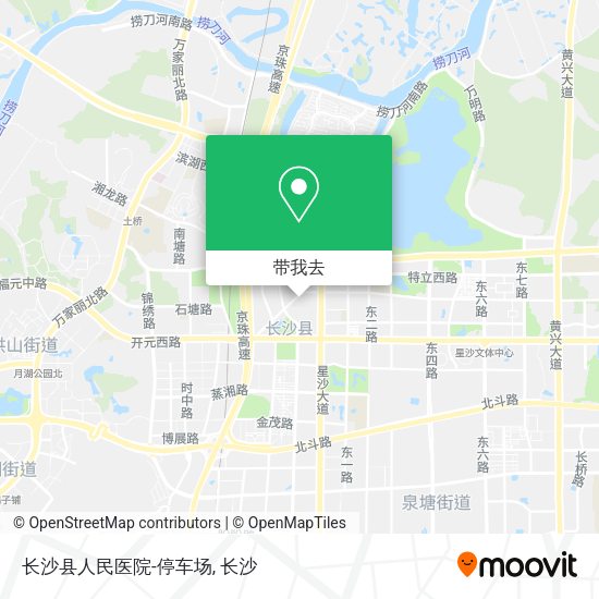 长沙县人民医院-停车场地图